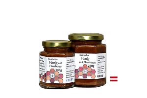 Honig aus der Steiermark mit Haselnussmus und Kakaopulver